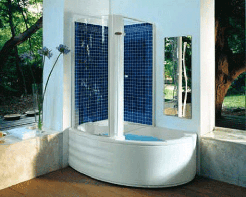 Finition de la douche avec différents matériaux Finition de la douche avec différents matériaux