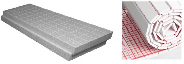 Plaque et rouleau de mousse de polystyrène