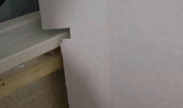 Installation de PVC coupé Installation de PVC coupé