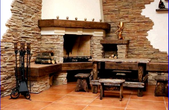 Pierre décorative à l'intérieur Pierre décorative à l'intérieur