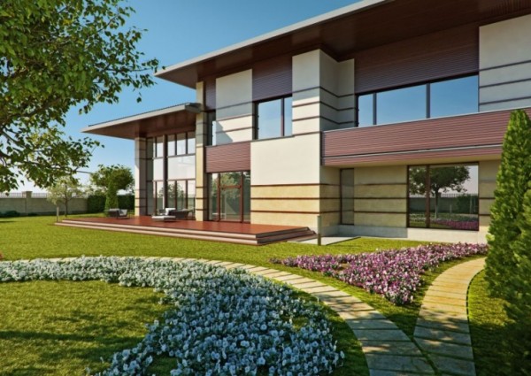 Façade d'un immeuble moderne