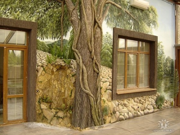 Papier peint 3D à l'intérieur de la maison Papier peint 3D à l'intérieur de la maison