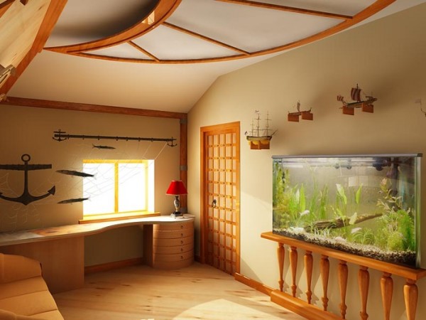 Finition de l'intérieur d'une maison en bois