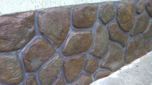 Installation de pierre artificielle Installation de pierre artificielle