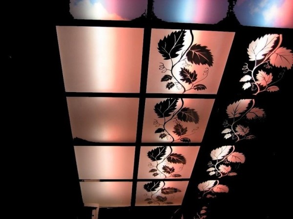 Exemple de finition avec des dalles