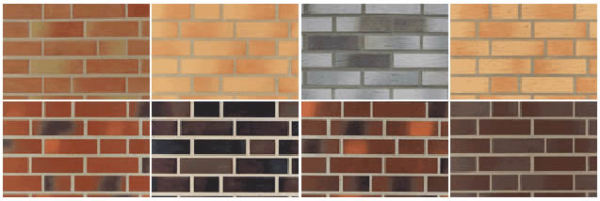 Les carreaux peuvent imiter la brique ou la pierre et avoir n'importe quelle couleur et texture. Les carreaux peuvent imiter la brique ou la pierre et avoir n'importe quelle couleur et texture.