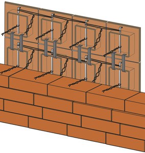 Nous réparons les carreaux avec des épingles métalliques Nous réparons les carreaux avec des épingles métalliques