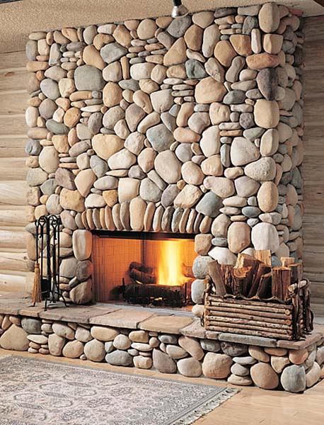 Garniture de manteau de galets Garniture de manteau de galets