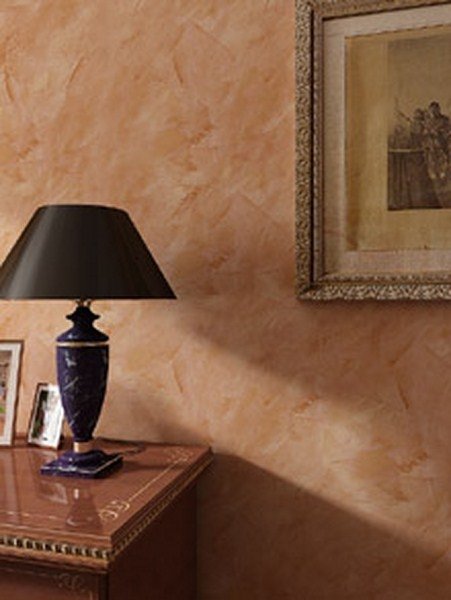 Le revêtement mural en stuc vénitien donne à l'intérieur solidité et sophistication Le revêtement mural en stuc vénitien donne à l'intérieur solidité et sophistication