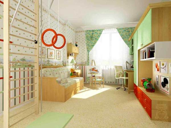 Chambre d'enfant aux couleurs vives Chambre d'enfant aux couleurs vives
