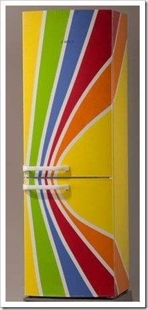 Réfrigérateur après peinture