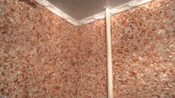 Papier peint liquide avec ajout de soie naturelle