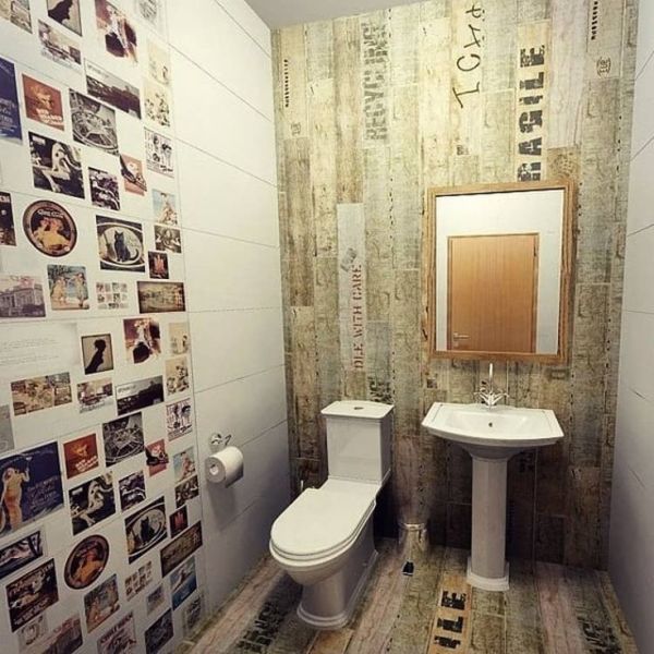 Fond d'écran avec l'image de vieilles planches en bois à l'intérieur des toilettes Fond d'écran avec l'image de vieilles planches en bois à l'intérieur des toilettes
