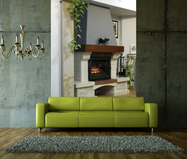 Les peintures murales de cheminée peuvent augmenter visuellement l'espace Les peintures murales de cheminée peuvent augmenter visuellement l'espace