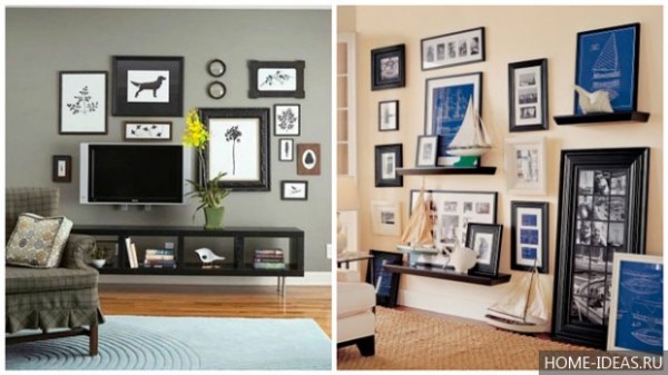 L'emplacement des peintures sur le mur L'emplacement des peintures sur le mur