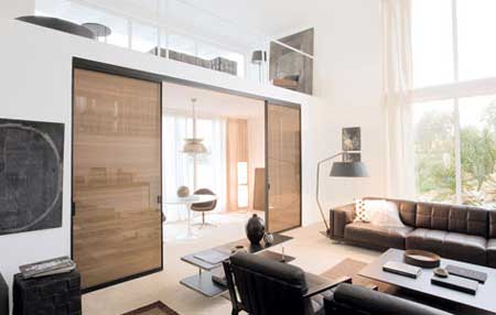 Cloison coulissante entre le salon et le bureau Cloison coulissante entre le salon et le bureau