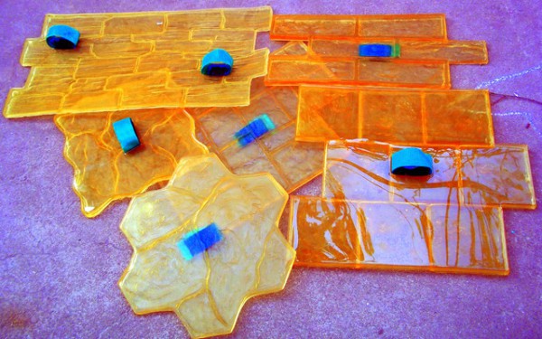 Tampons pour plâtre décoratif