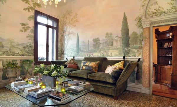 Murs de la chambre de style graffito