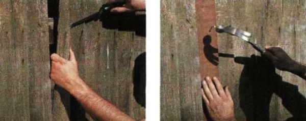 Réparation de l'ancienne clôture