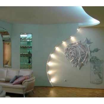 Figures de cloison sèche sur le mur Figures de cloison sèche sur le mur