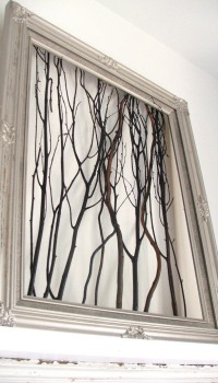 Et même de simples branches, recueillies dans un cadre noble, créeront une ambiance et décoreront la maison.