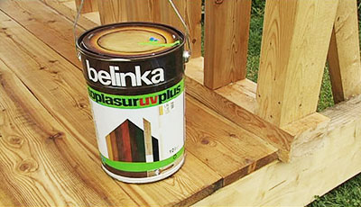 Peinture Azure pour porche en bois