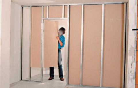 Fixation de cloisons sèches sur le cadre Fixation de cloisons sèches sur le cadre