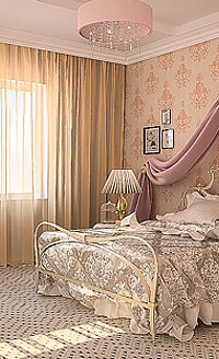 Tulle transparent pour chambre