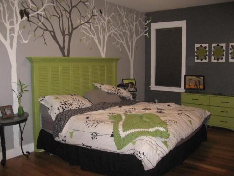 Vinyle dans la conception de la chambre