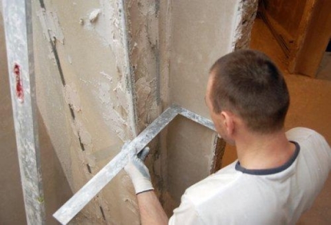 Enduit d'angle intérieur