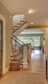 Mur en bois dans un immeuble de bureaux