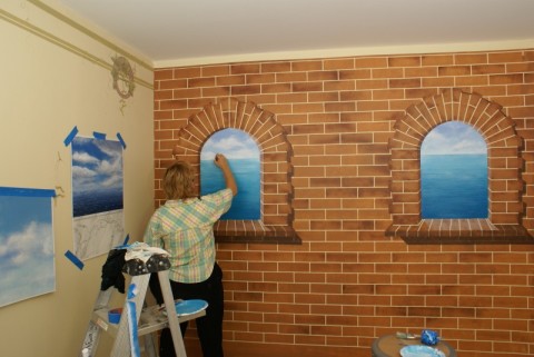 Nous simulons les fenêtres de l'appartement