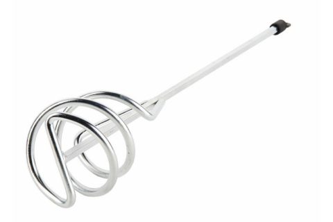 Sur la photo - un fouet pour pétrir les mélanges de construction