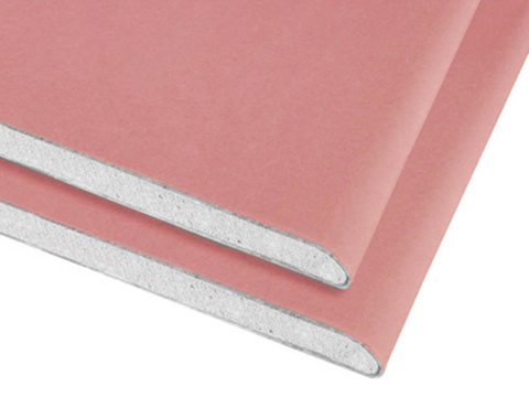 Le GKL résistant au feu est marqué en rouge Le GKL résistant au feu est marqué en rouge