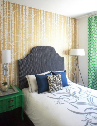 Mur d'accent tapissé de papier peint intissé Mur d'accent tapissé de papier peint intissé