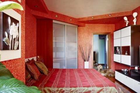 Papier peint liquide à l'intérieur de la chambre Papier peint liquide à l'intérieur de la chambre